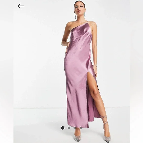 Dusty Lavender Orchid Purple Bridesmaid Dresses Asos ASOS Dresses Asos  Satin Dress Poshmark